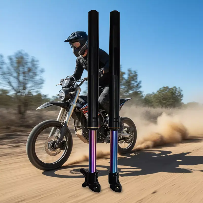 Rainbow Color Custom Inverted Front fork Motorcycle Shock Absorber